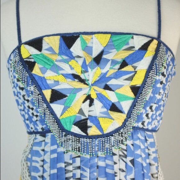 Anthropologie Ranna Gill Embellished Maxi Dress Sm - Picture 2 of 7